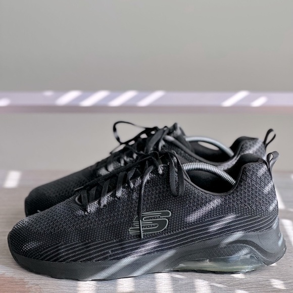 Skechers Memory Foam Black Mens Size 11 - Picture 2 of 5